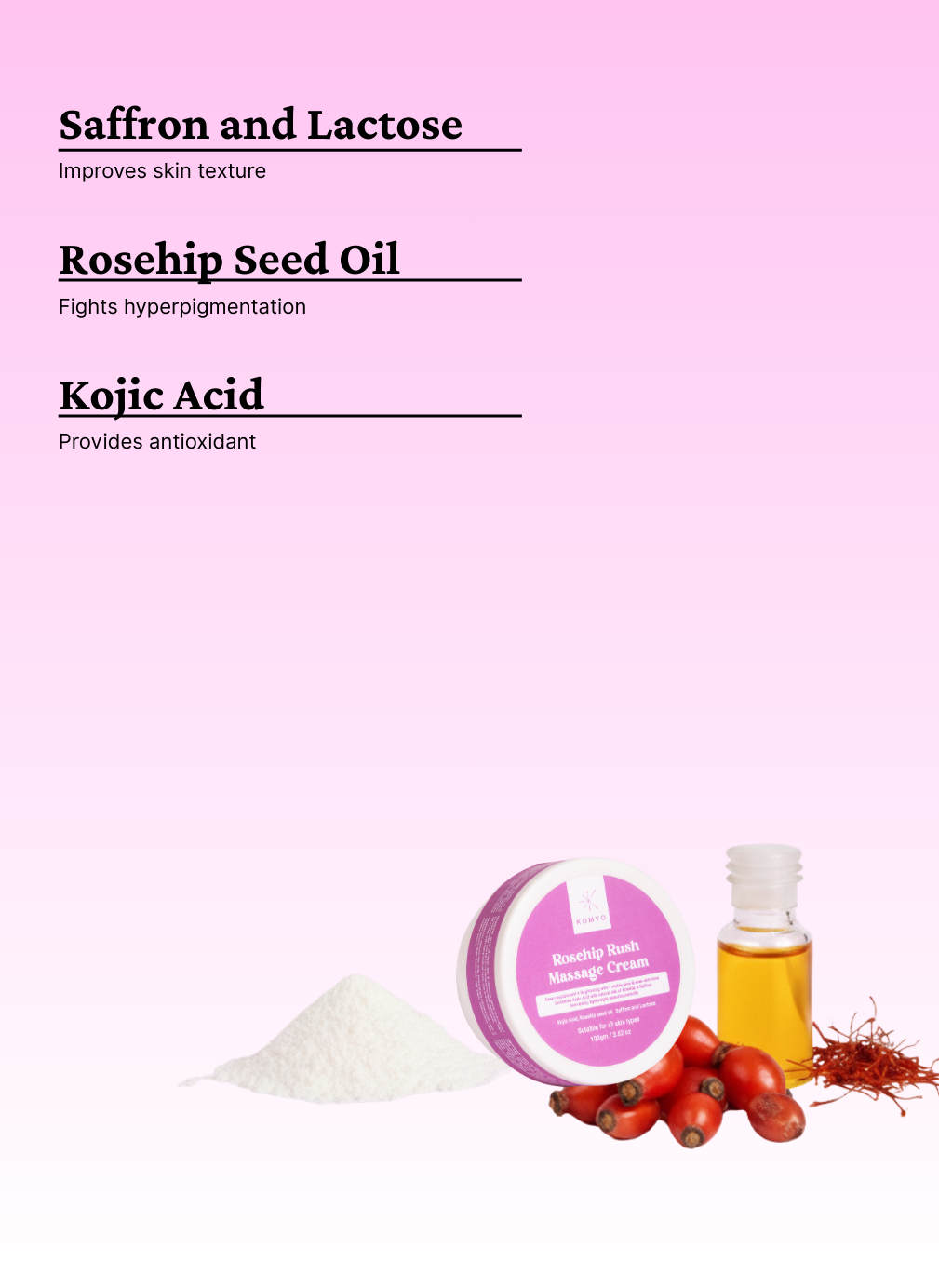 RoseHip Rush Massage Cream