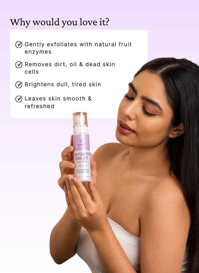 Komyo blossom bright facewash
