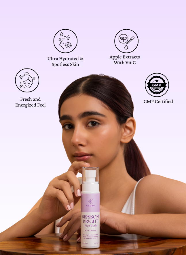 Komyo blossom bright facewash