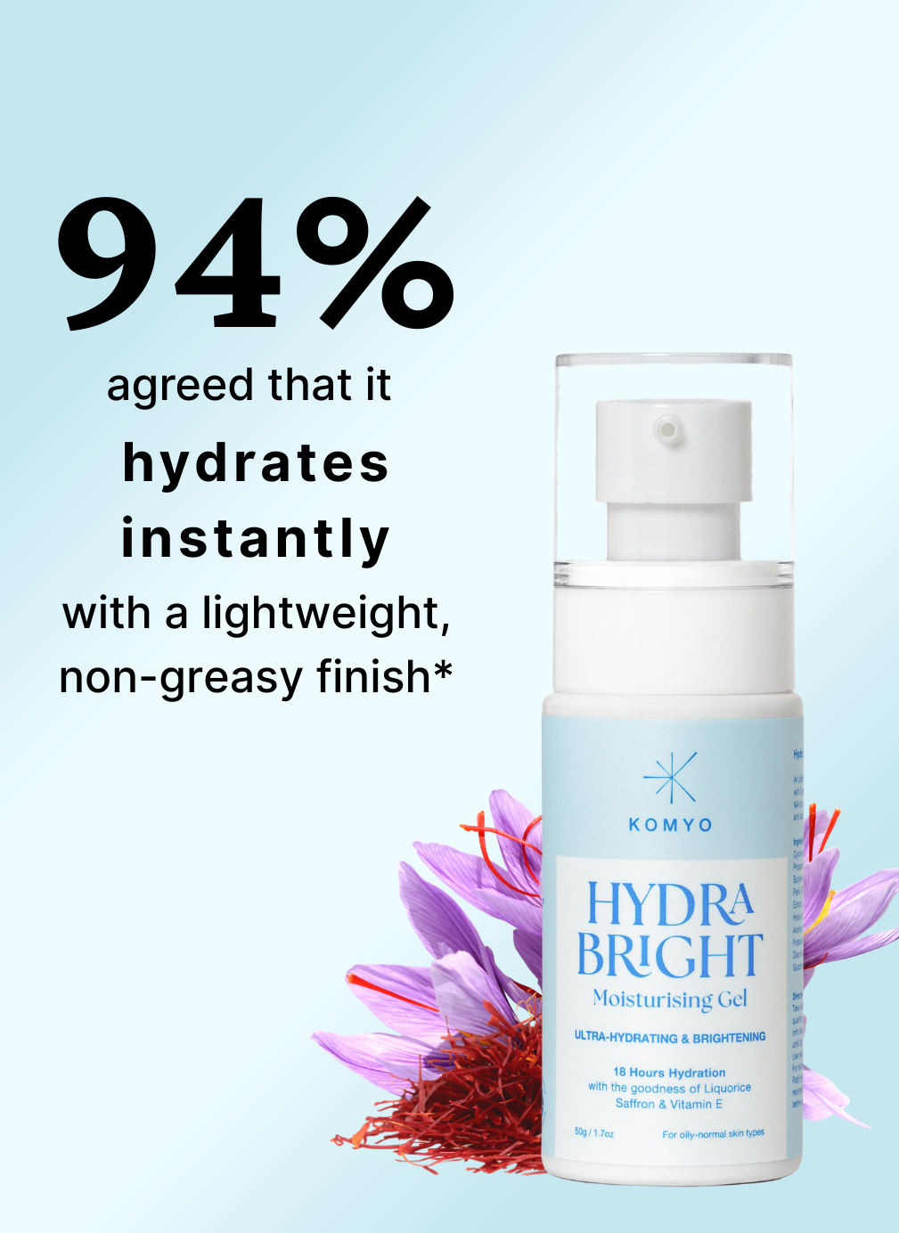 Komyo Hydra Bright moisturising gel