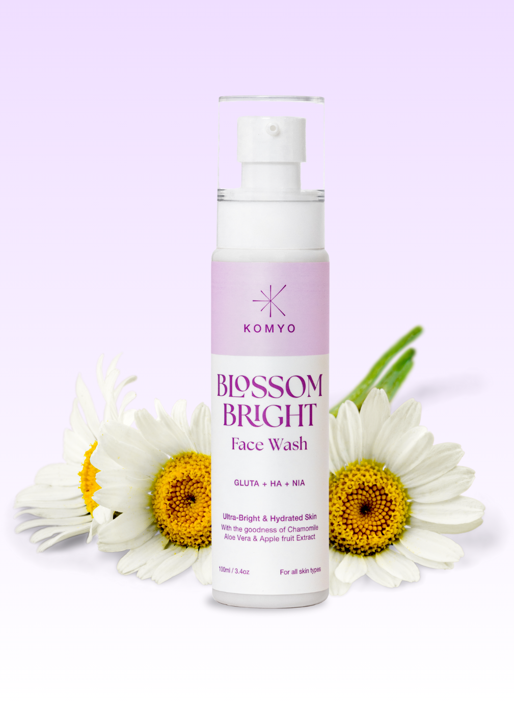 Komyo blossom bright facewash