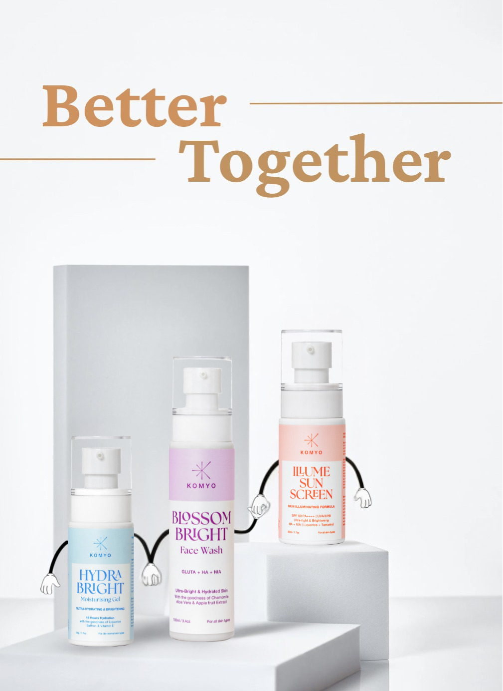 Komyo_facewash_moisturiser_sunscreen_combo