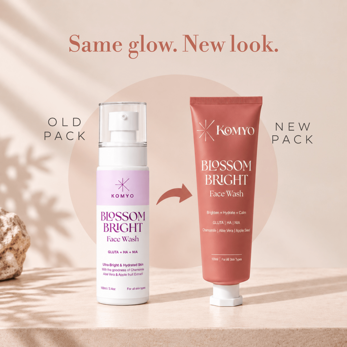Blossom Bright Face Wash - Komyo