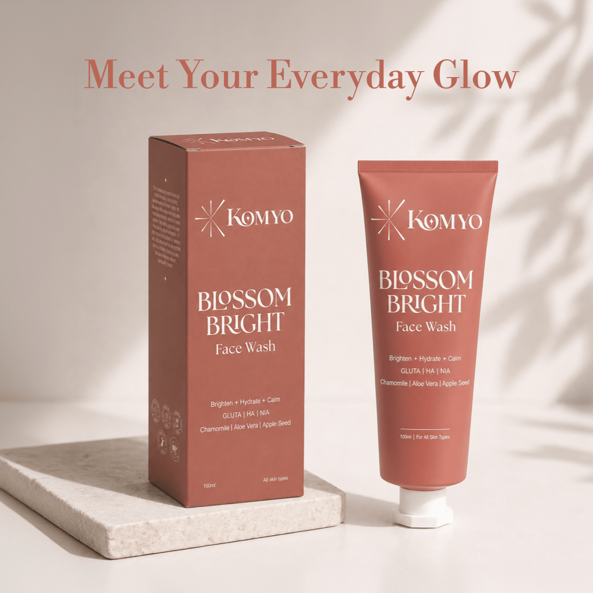 Blossom Bright Face Wash - Komyo