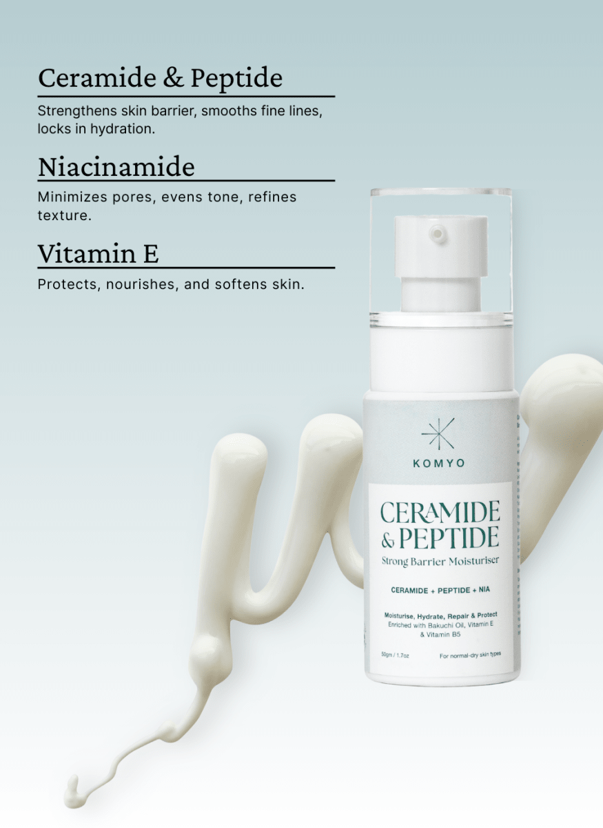Ceramide & Peptide <br> Strong Barrier Moisturiser - Komyo