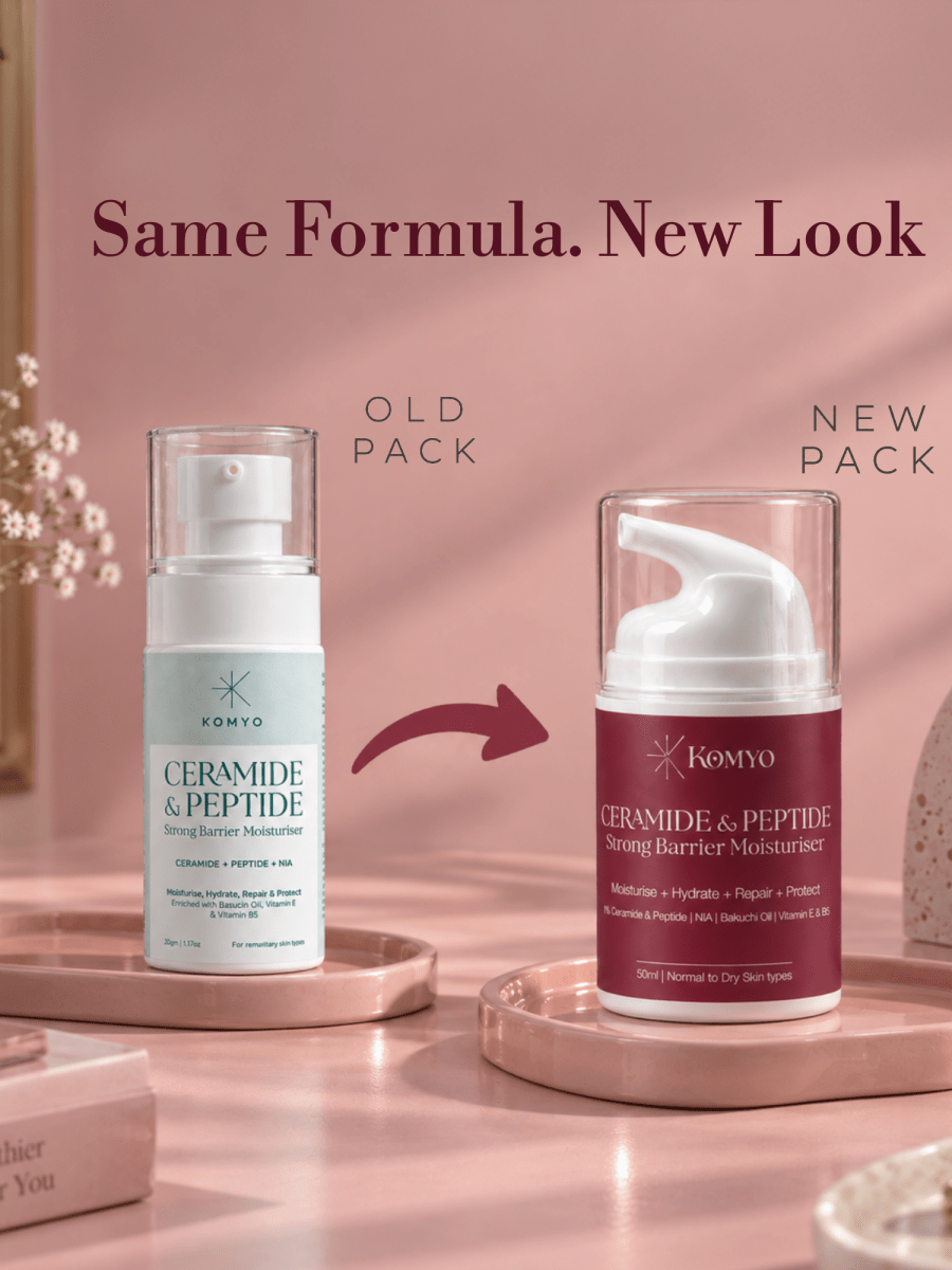 Ceramide & Peptide Strong Barrier Moisturiser - Komyo