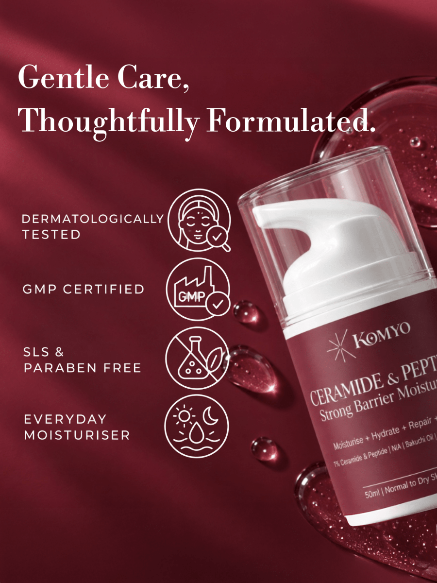 Ceramide & Peptide Strong Barrier Moisturiser - Komyo