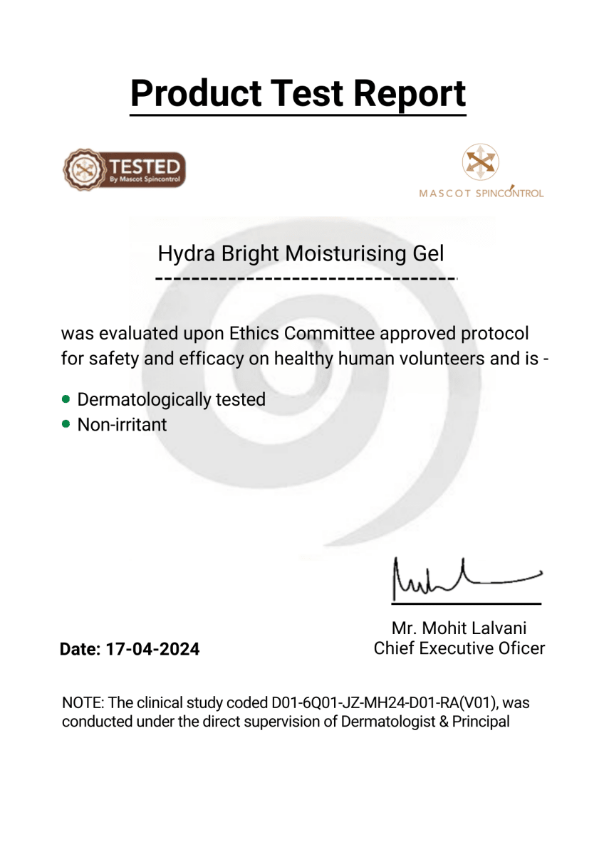 Hydra Bright <br> Moisturising Gel - Komyo