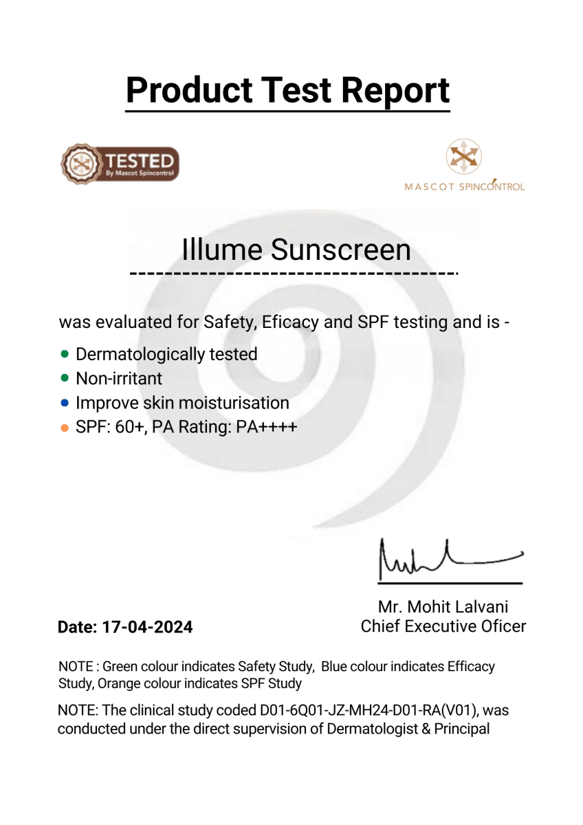 Illume Sunscreen <br> SPF 60 PA++++ - Komyo