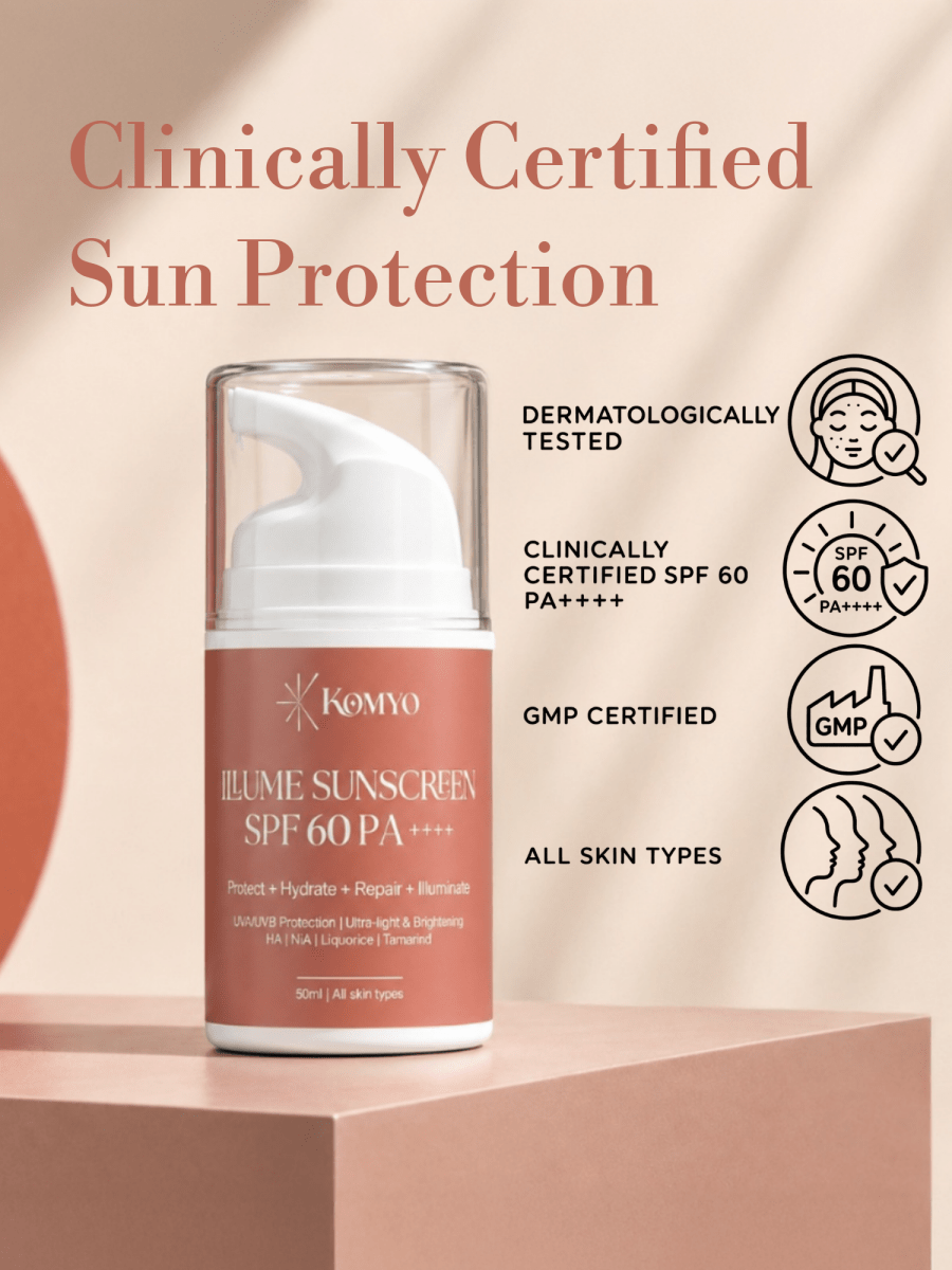 Illume Sunscreen SPF 60 PA++++ - Komyo