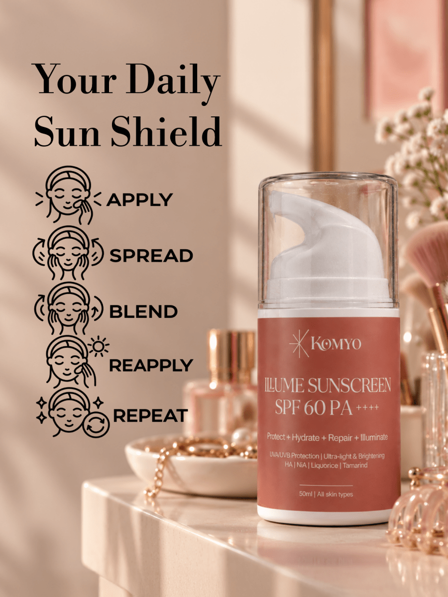 Illume Sunscreen SPF 60 PA++++ - Komyo