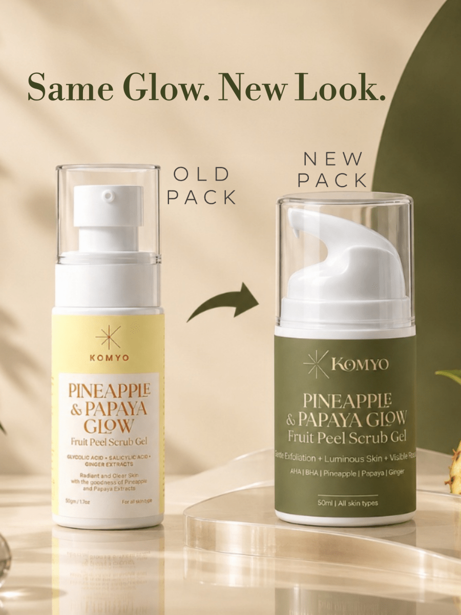 Pineapple & papaya AHA / BHA Peel Scrub Gel - Komyo