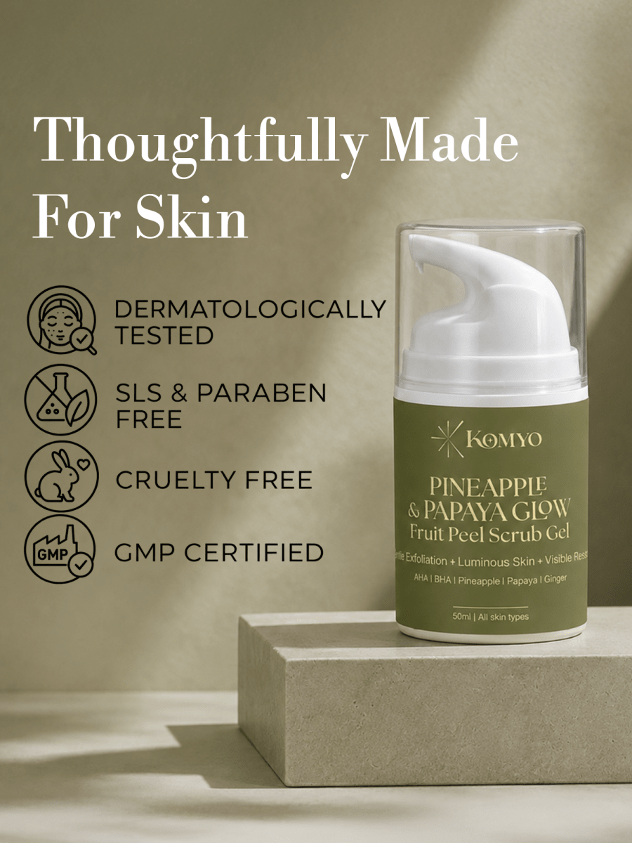 Pineapple & papaya AHA / BHA Peel Scrub Gel - Komyo