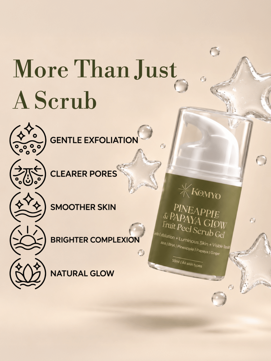 Pineapple & papaya AHA / BHA Peel Scrub Gel - Komyo