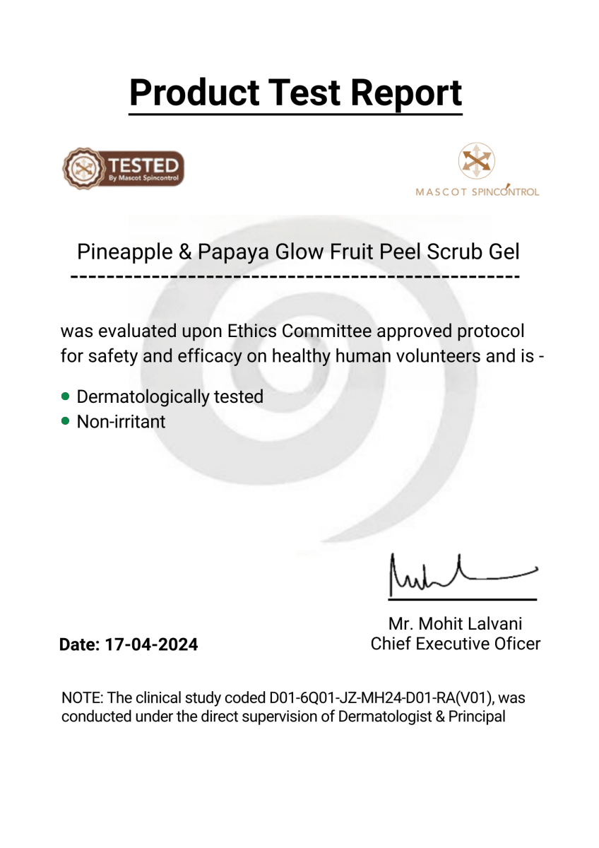 Pineapple & papaya <br> AHA / BHA Peel Scrub Gel - Komyo