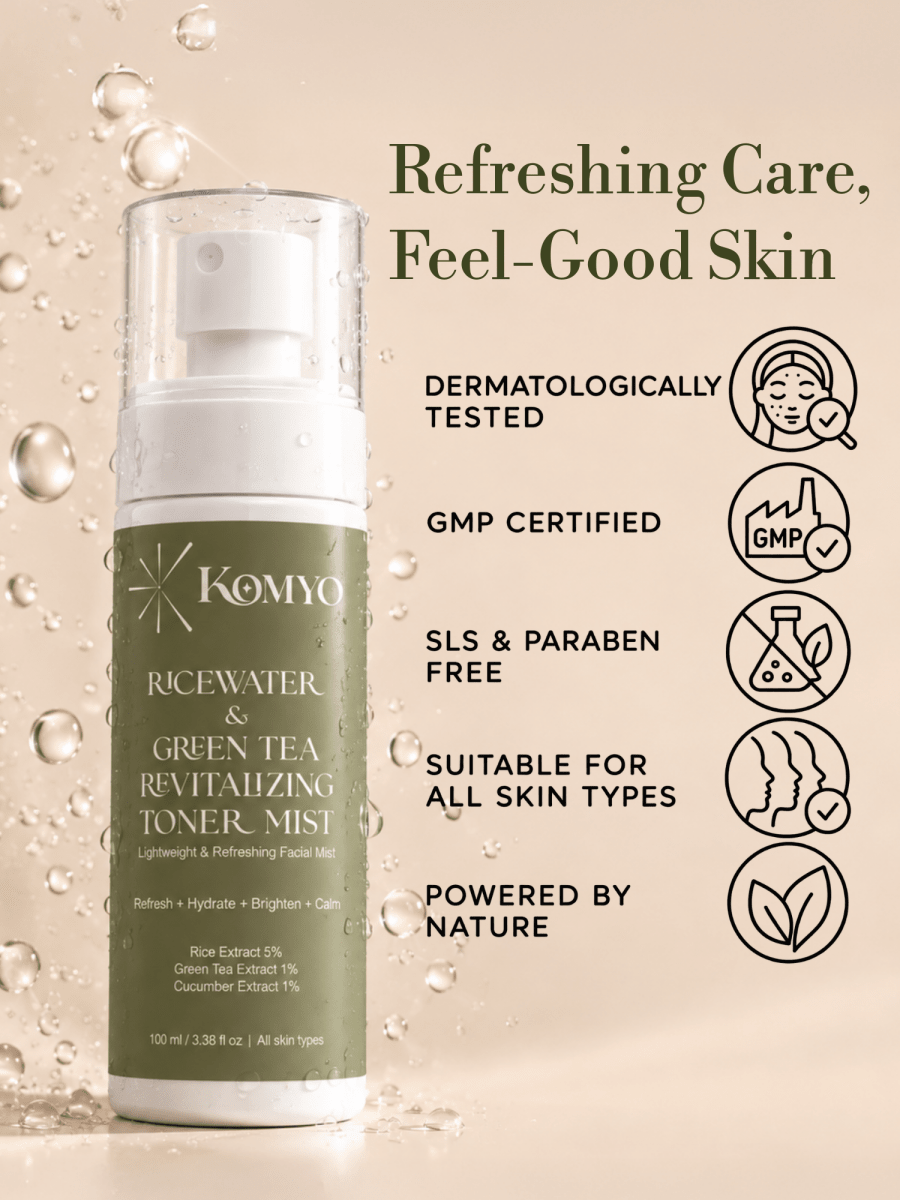 Rice water & Green Tea revitalizing Toner - Komyo