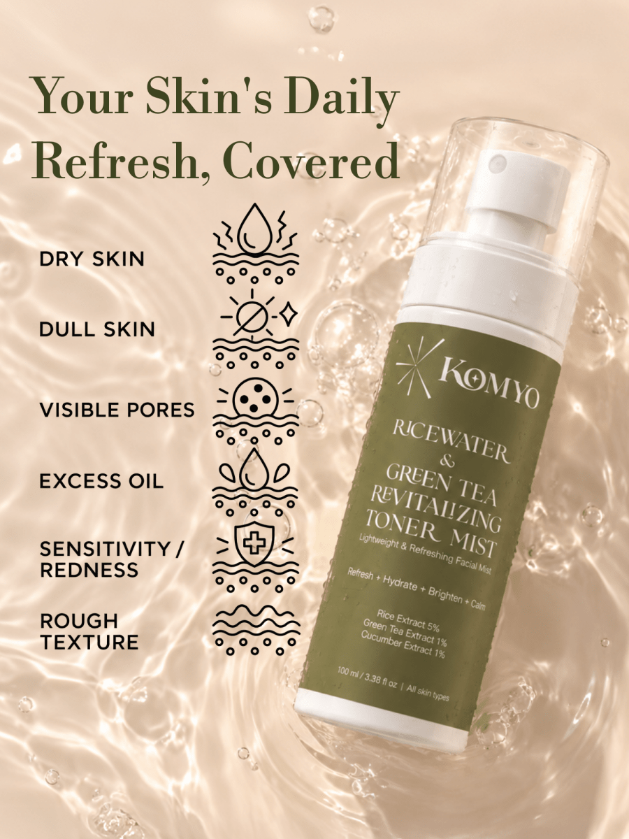 Rice water & Green Tea revitalizing Toner - Komyo