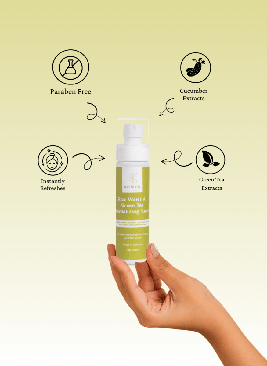 Rice water & Green Tea revitalizing Toner - Komyo