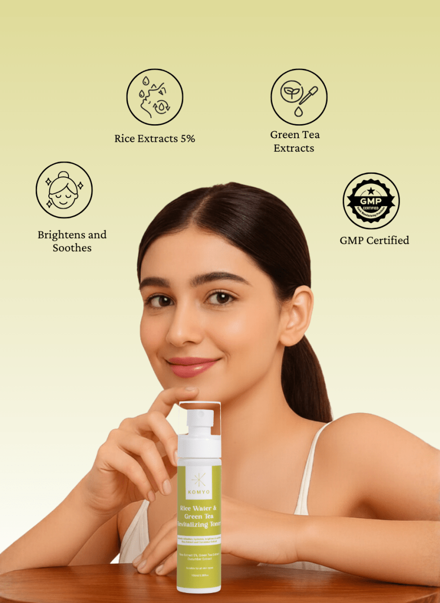 Rice water & Green Tea revitalizing Toner - Komyo