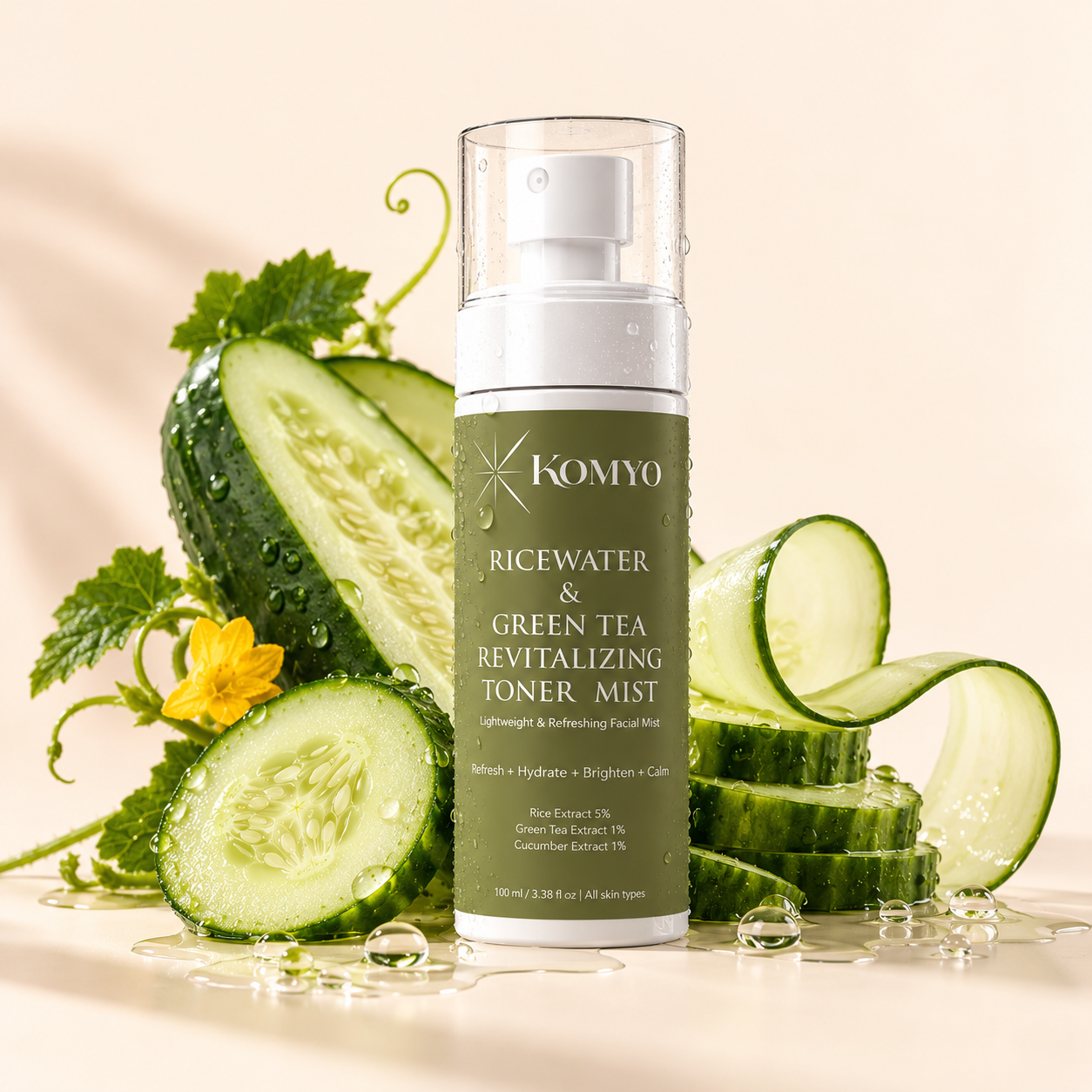 Rice water & Green Tea revitalizing Toner