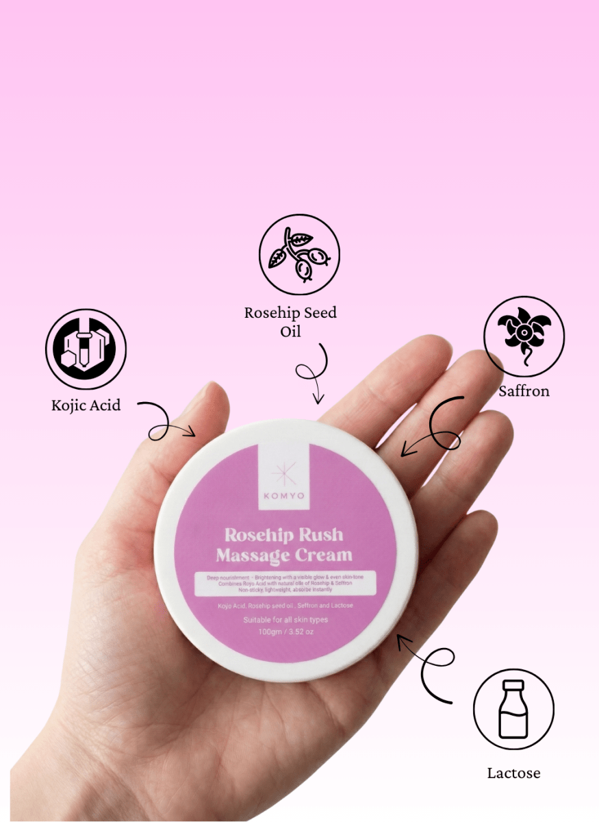 RoseHip Rush Massage Cream - Komyo